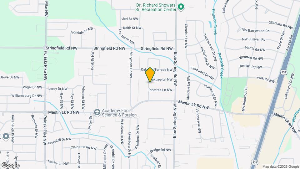 2723 Oaktree Ln NW Map and Location Details