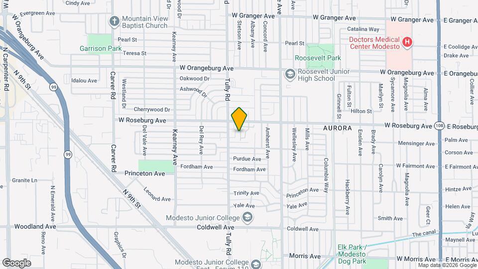 1236 W Roseburg Ave Map and Location Details