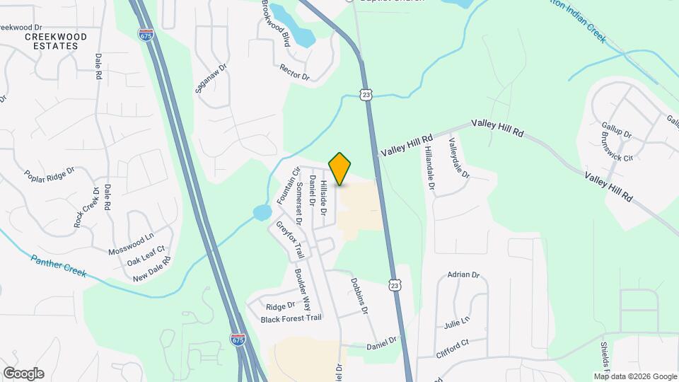 869 Fountain Cir Map and Location Details