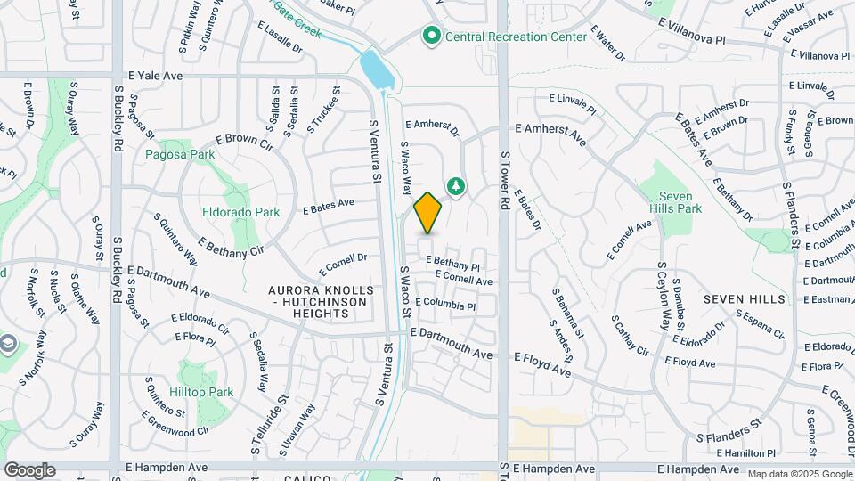 2967 S Walden Way Map and Location Details