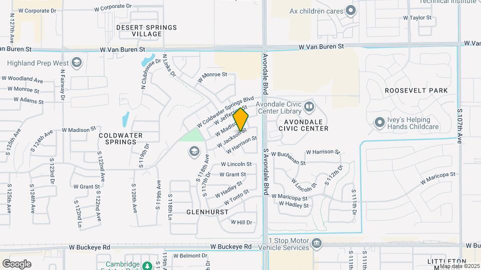 11601 W Jackson St Map and Location Details