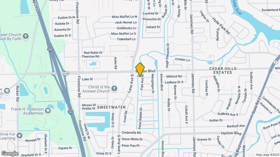 3630 Frye Ave W Map and Location Details
