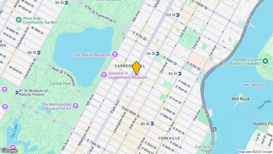 107 E 91st St Map and Location Details