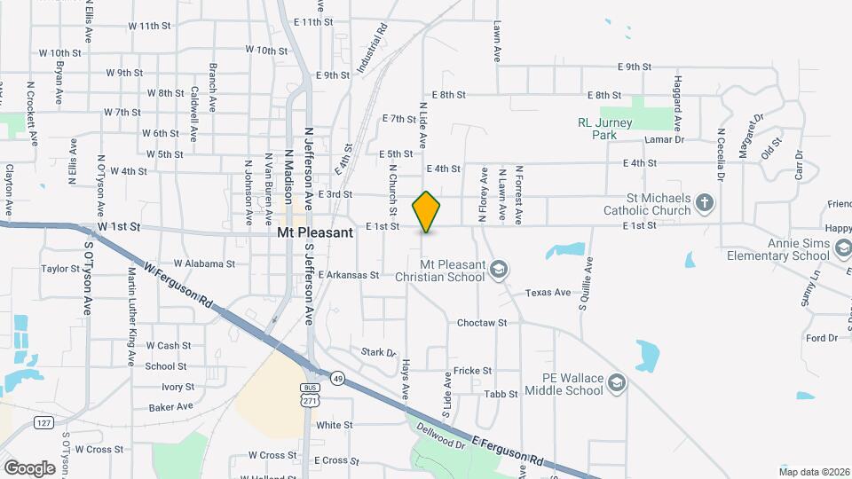 105 S Lide Ave Map and Location Details