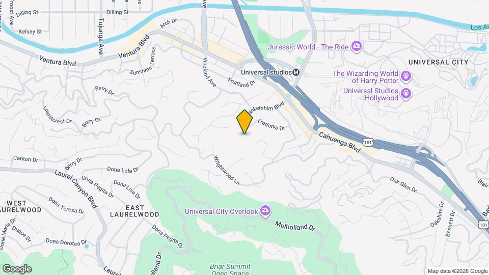 3602 Lankershim Blvd Map and Location Details