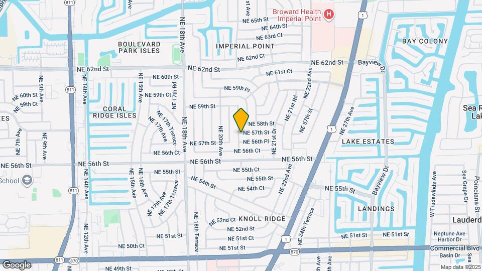 2100 NE 57th St Map and Location Details
