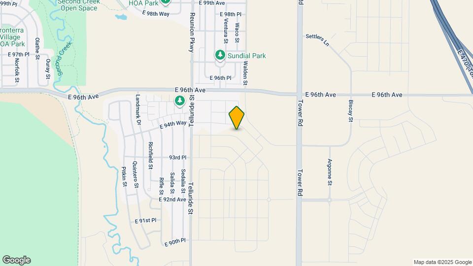 18043 E 94th Pl Mapa y Detalles de la Ubicación