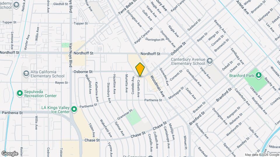 8926 Colbath Ave Map and Location Details