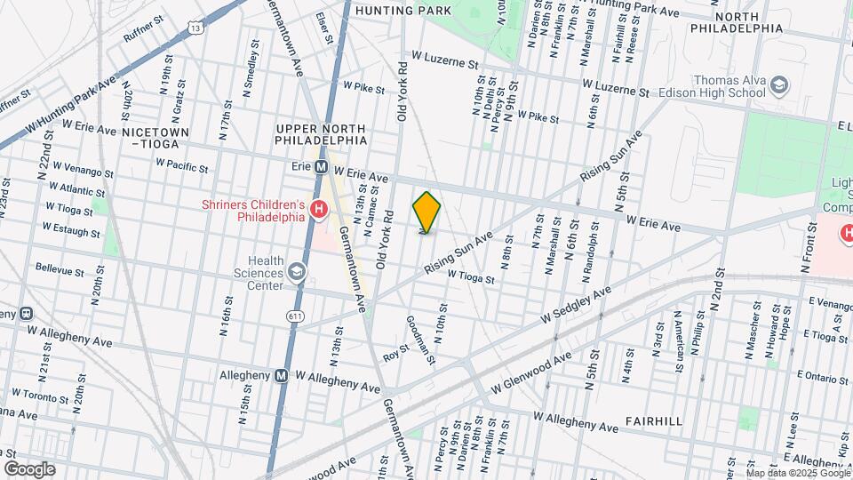 3545 N 11th St Map and Location Details