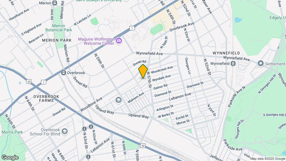 5736 Woodcrest Ave Map and Location Details