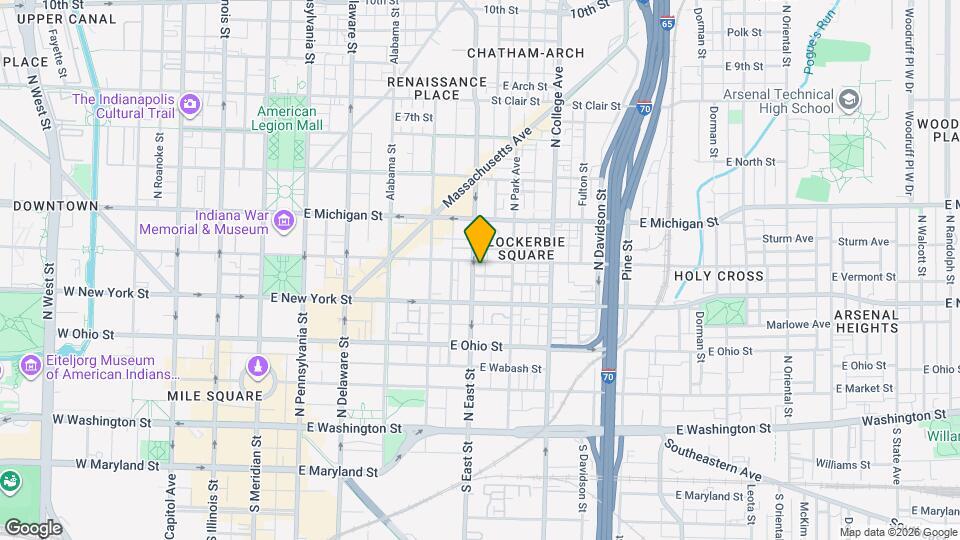 331 N East St Map and Location Details