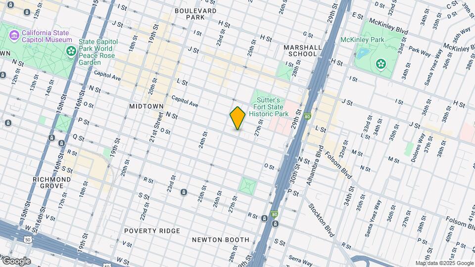 2531 N St Mapa y Detalles de la Ubicación