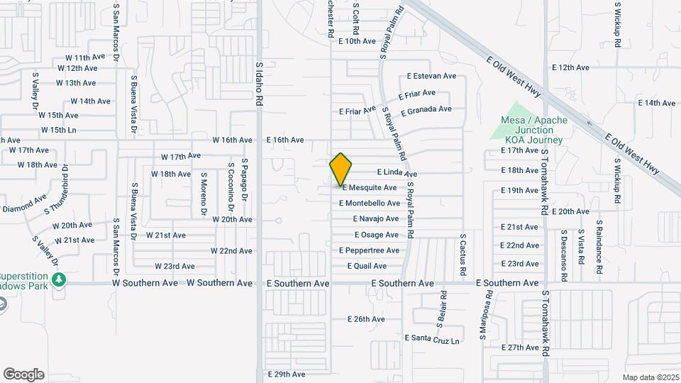 427 E Mesquite Ave Map and Location Details