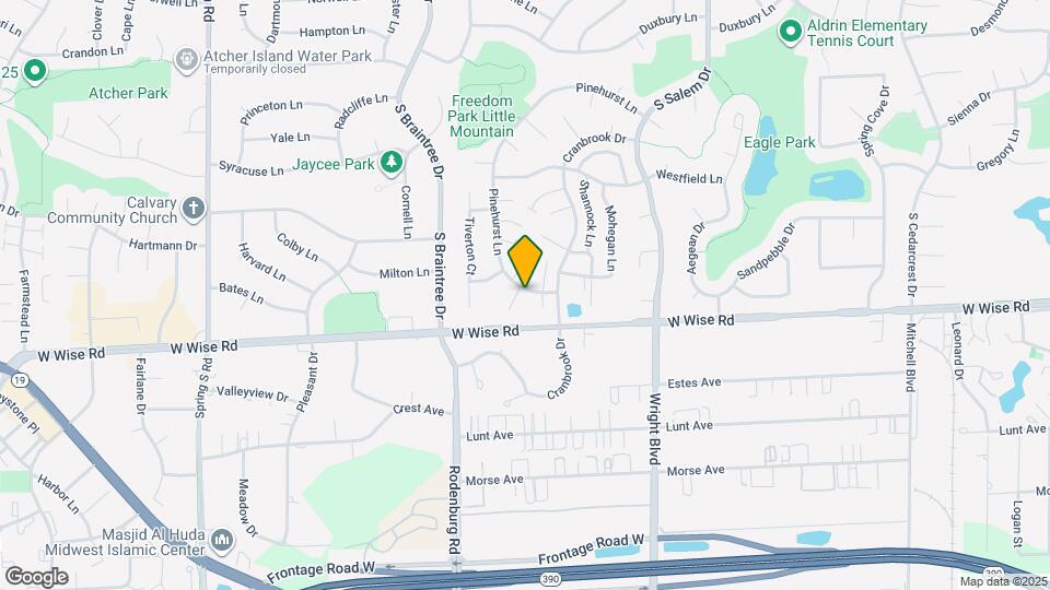 1130 Pinehurst Ln Map and Location Details