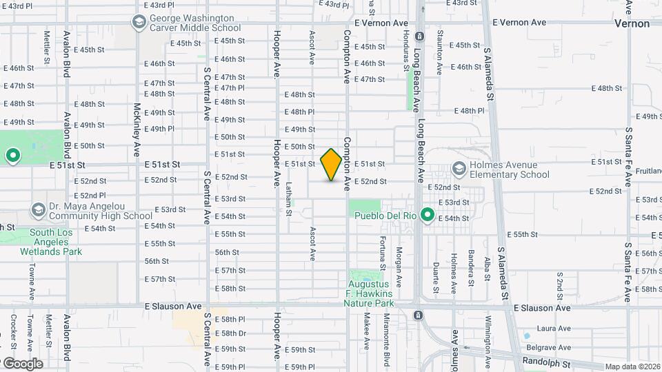 1446 E 52nd St Mapa y Detalles de la Ubicación