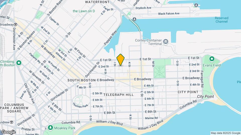 609 E 2nd St, Unit 1 Map and Location Details