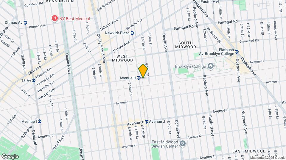 1602 Avenue H Map and Location Details