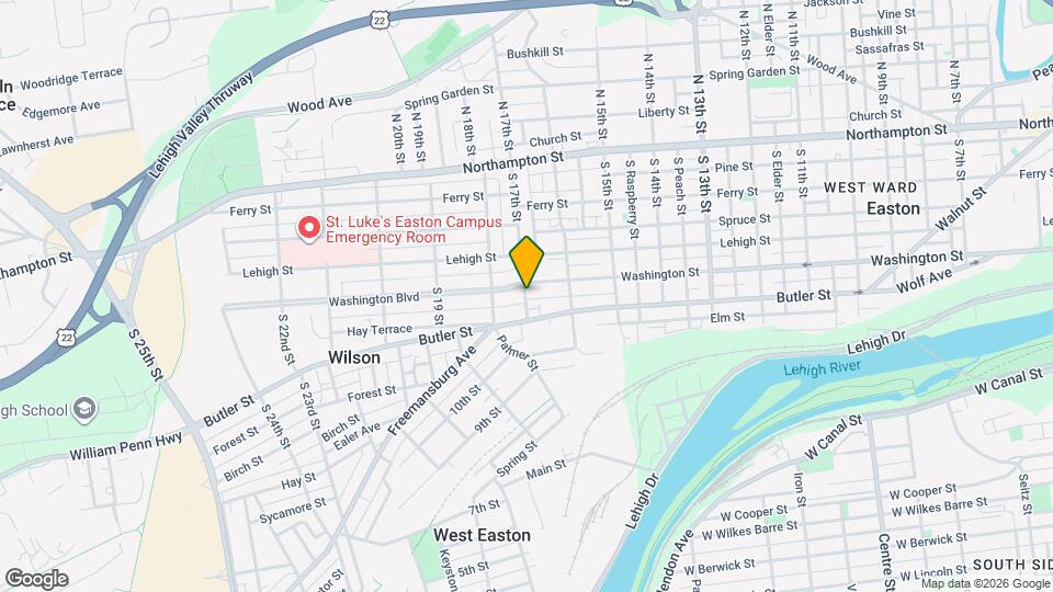 312 S 17th St Map and Location Details