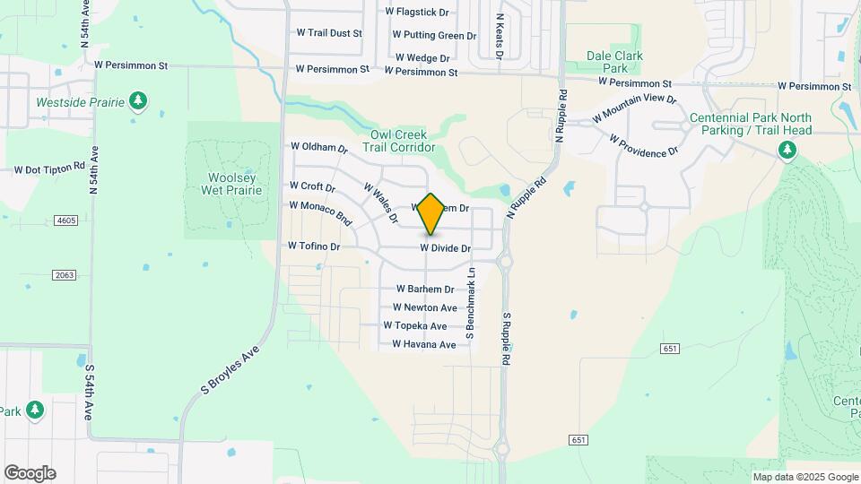 4418 W Divide Dr Map and Location Details