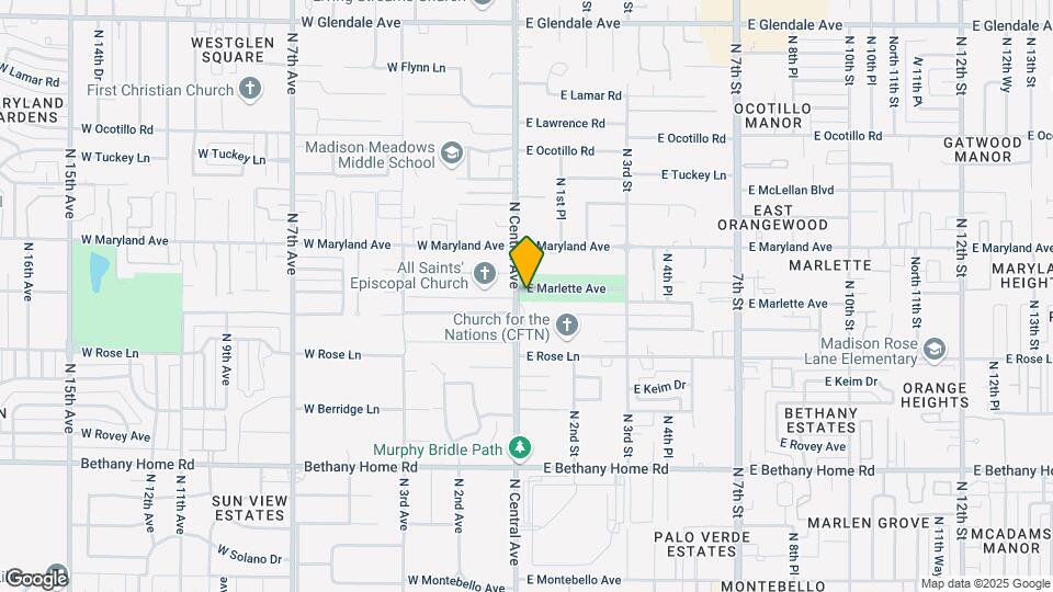 6319 N Central Ave Map and Location Details