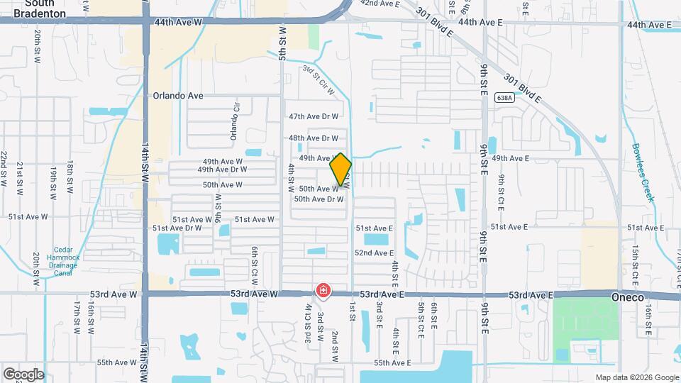 106 50th Ave Terrace W Map and Location Details