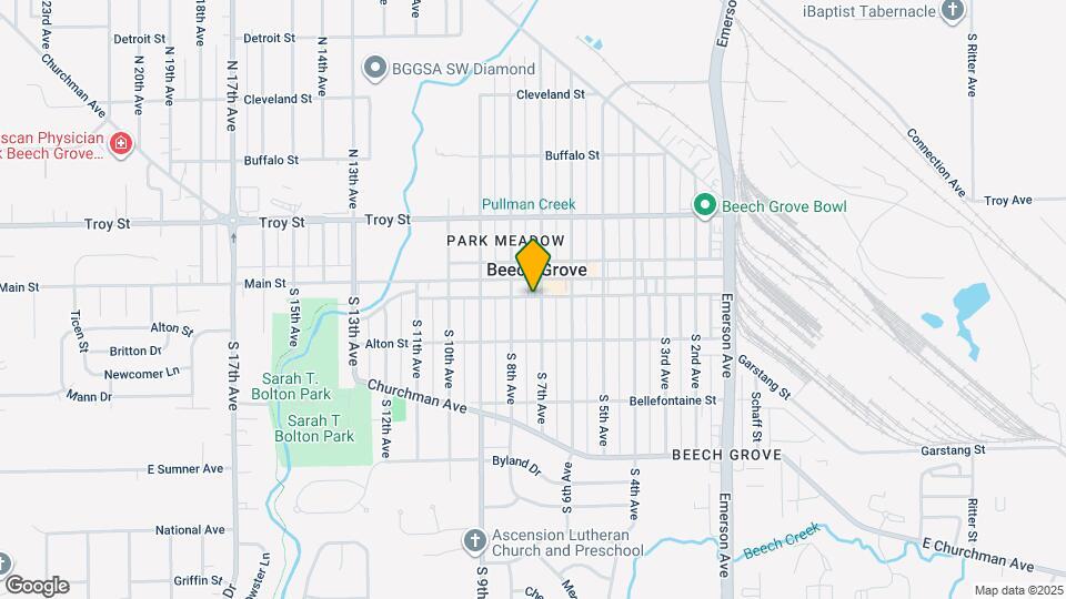 52 S 7th Ave, Unit 52 S. 7th #5 Beech Grove Map and Location Details