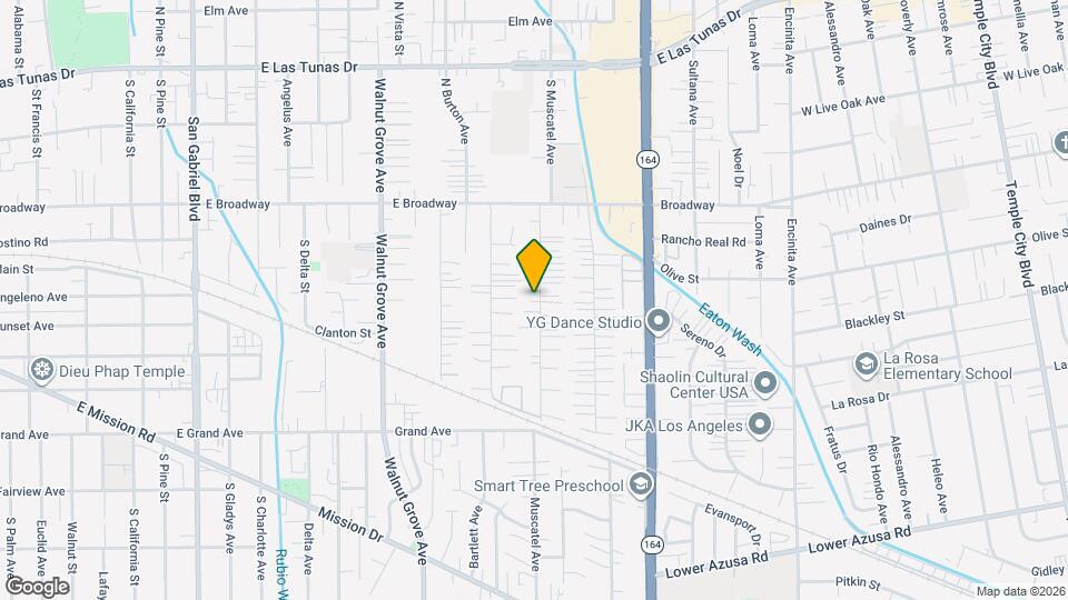 5219 N Muscatel Ave Mapa y Detalles de la Ubicación