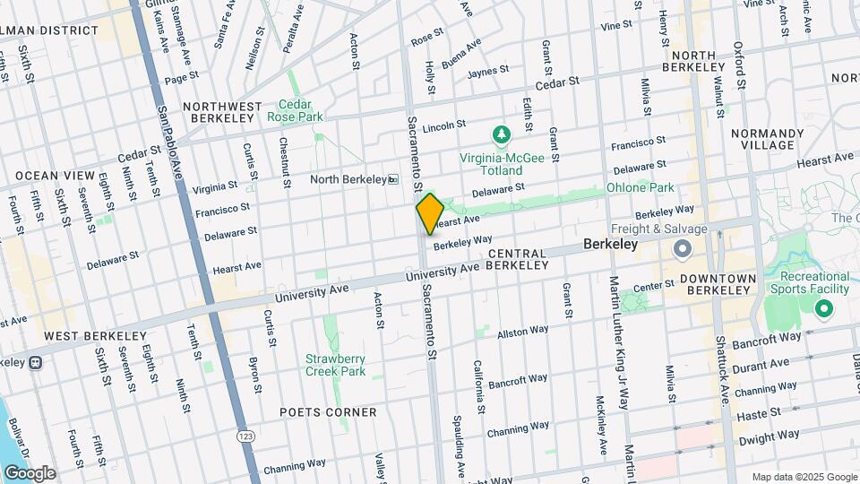1507 Berkeley Way Mapa y Detalles de la Ubicación