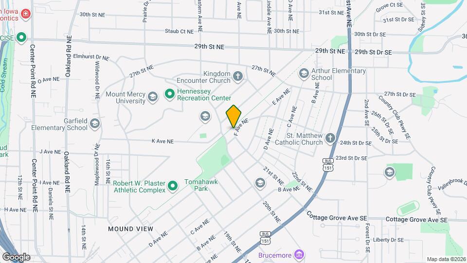 2110 F Ave NE Mapa y Detalles de la Ubicación