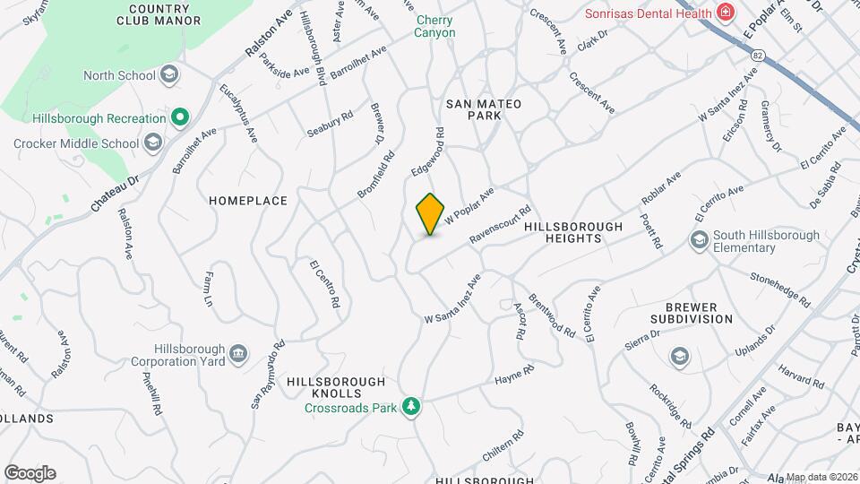 719 W Poplar Ave Map and Location Details