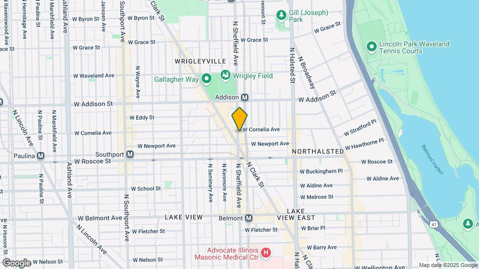 3451 N Sheffield Ave Map and Location Details