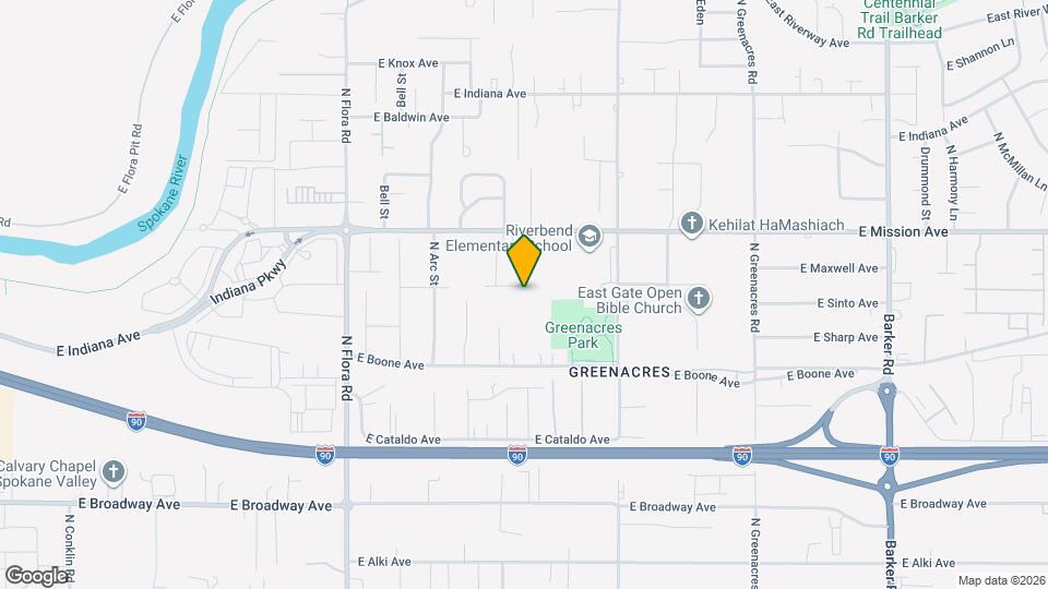 17616 E Maxwell Ave Map and Location Details