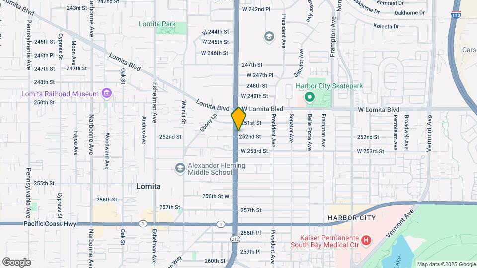 25120 Western Ave Map and Location Details
