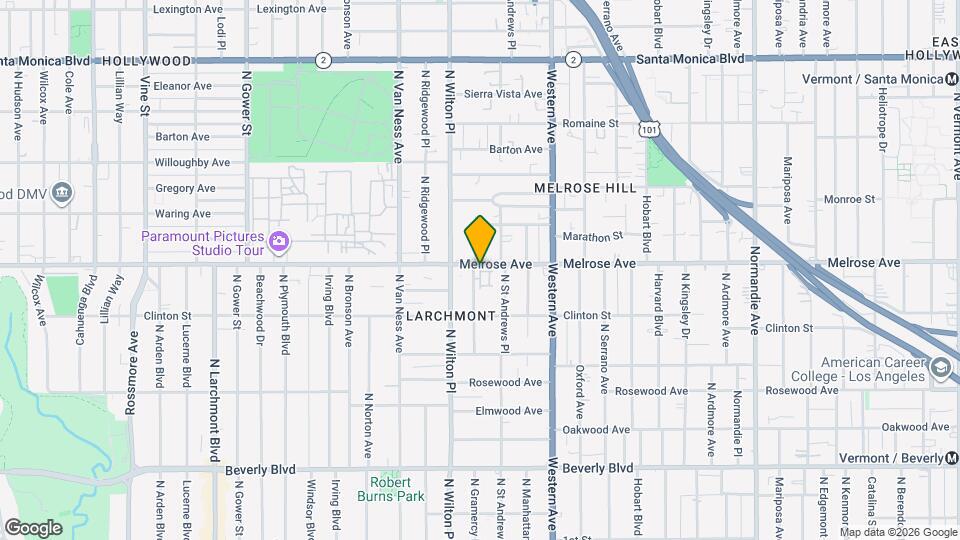 5138 Melrose Ave Map and Location Details