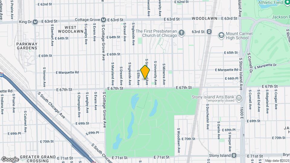 6638 S Greenwood Ave Map and Location Details