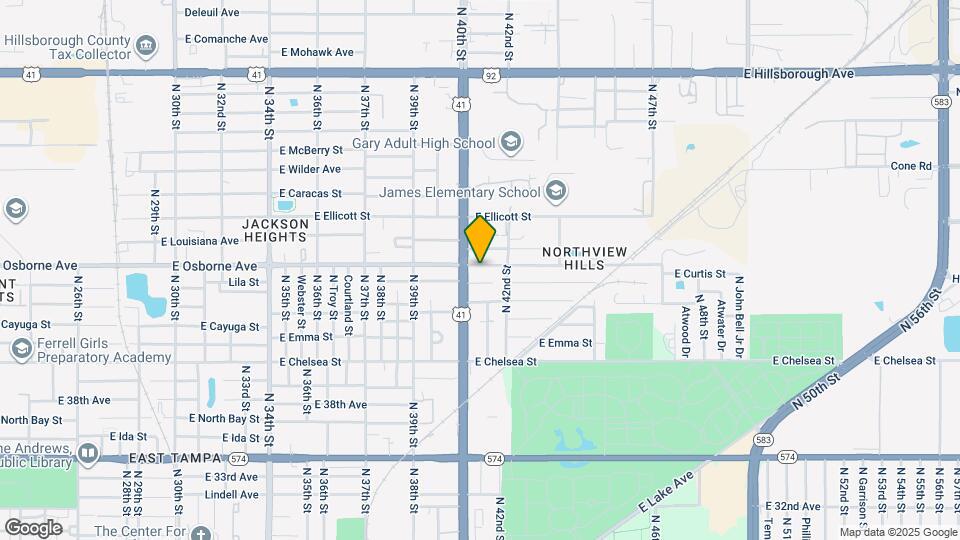4007 E Osborne Ave Map and Location Details