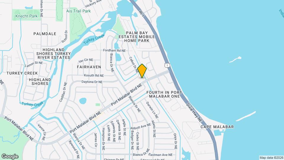 2395 Port Malabar Blvd NE Map and Location Details