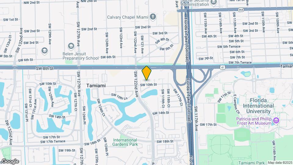 12025 SW 10th St Map and Location Details