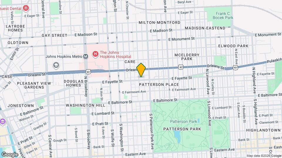 2206 E Fayette St Mapa y Detalles de la Ubicación