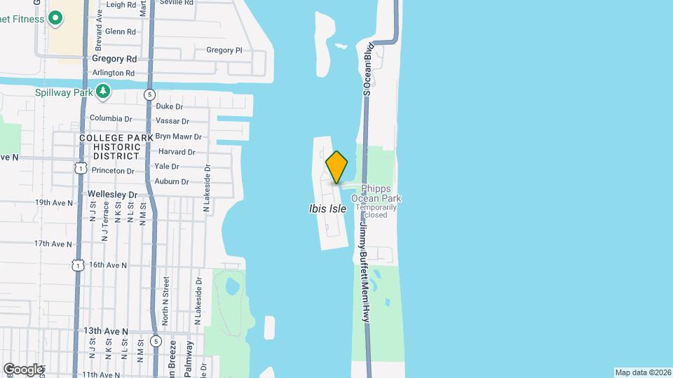 2219 Ibis Isle Rd E Mapa y Detalles de la Ubicación