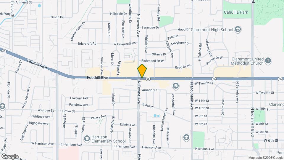 1090 Foothill Blvd Map and Location Details