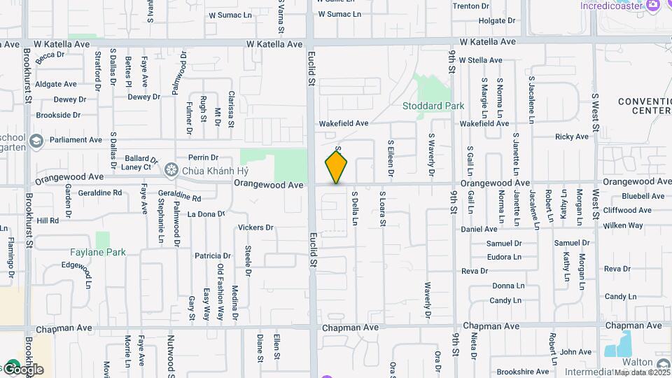 1664 W Orangewood Ave Map and Location Details