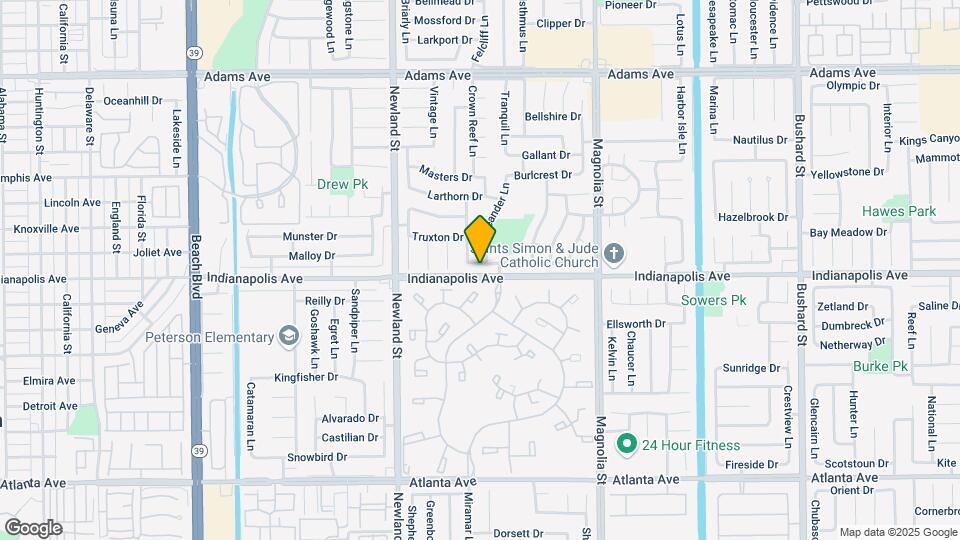 8702 Charford Dr Map and Location Details