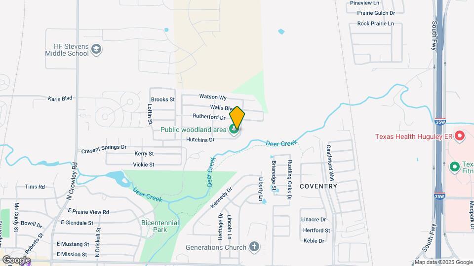 848 Wylie St Mapa y Detalles de la Ubicación