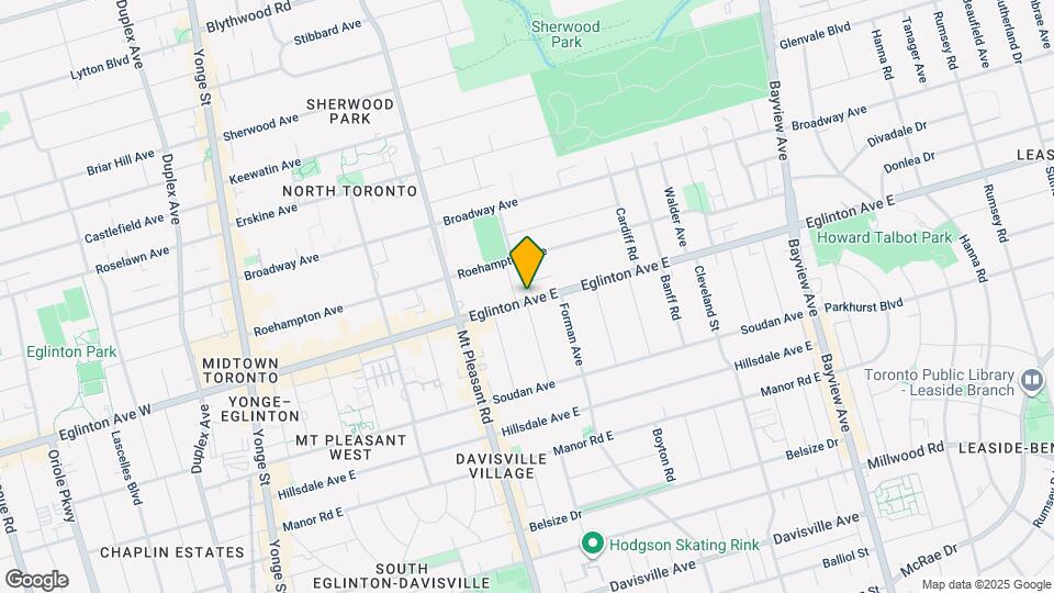 342 Eglinton Ave E Map and Location Details