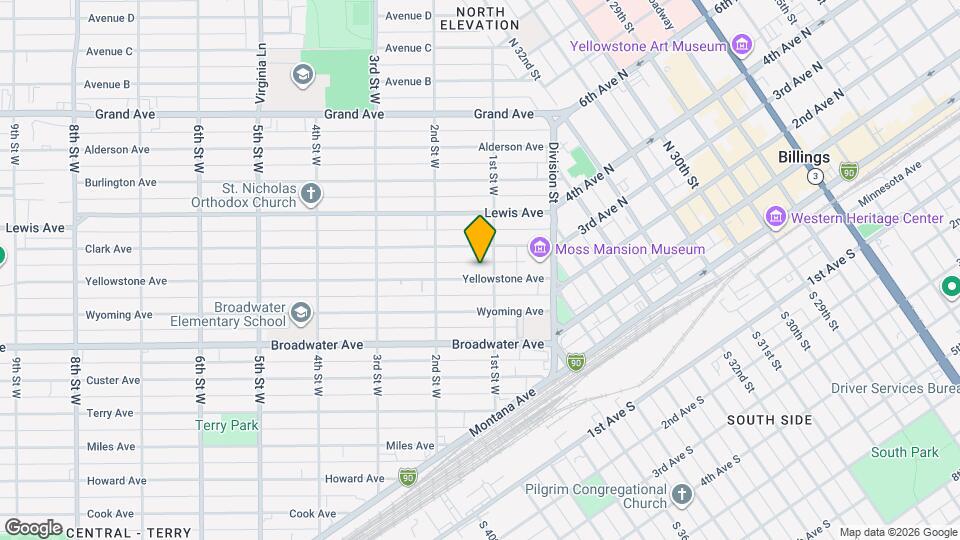 109 Yellowstone Ave Map and Location Details