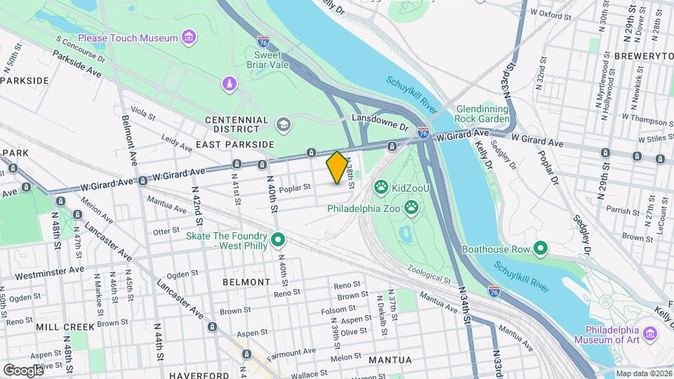 3833 Wyalusing Ave Map and Location Details