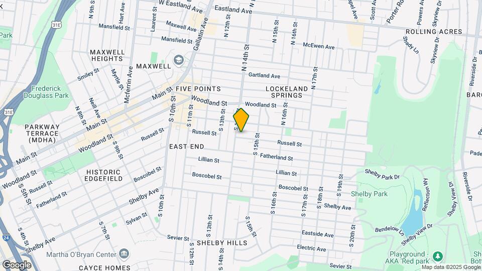 1405 Russell St Map and Location Details