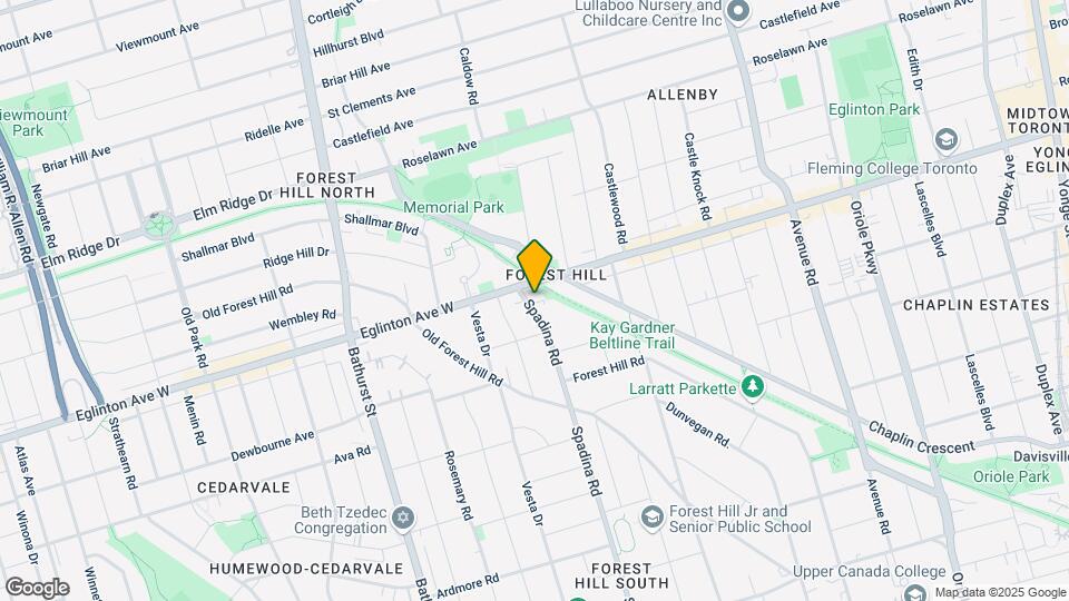 791 Spadina Rd Map and Location Details