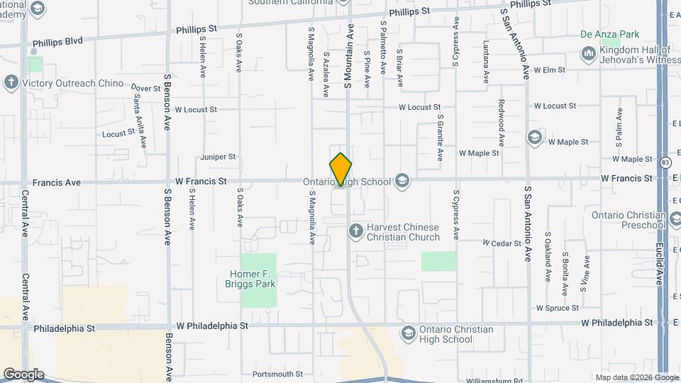 1103 W Francis St Mapa y Detalles de la Ubicación